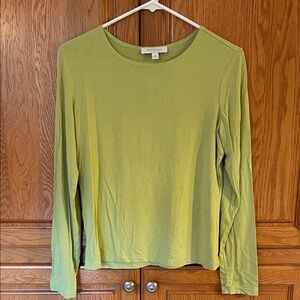 Ann Taylor Women's Lime Long Sleeve Top